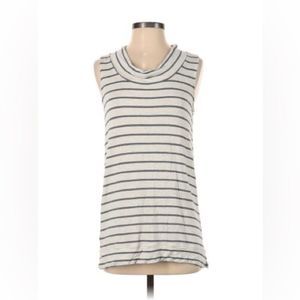Lou & Grey Striped Sleeveless Top - Gray and Black